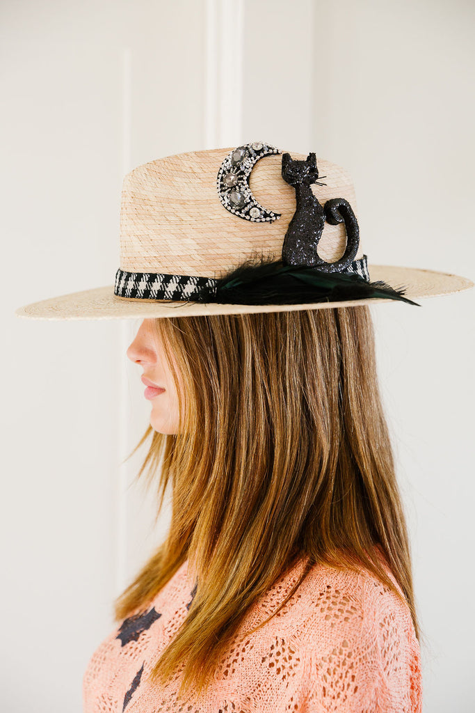 BLACK CAT SUN HAT HAT Judith March   