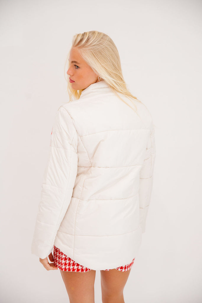 WRAP SEASON CREAM PUFFER JACKET JACKET Judith March   