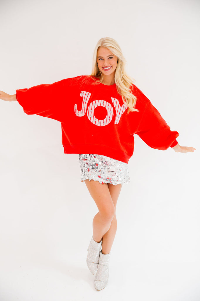 JOY RED PULLOVER PULLOVER Judith March   