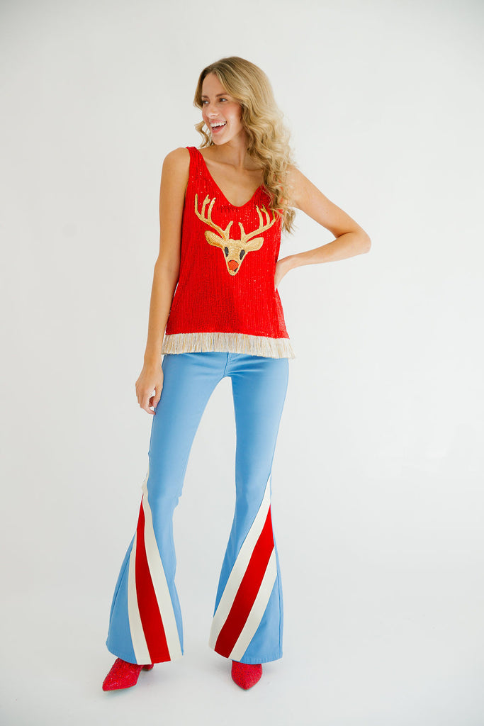 RUDOLPH RED SEQUIN TANK (PRE-ORDER) TANK Judith March