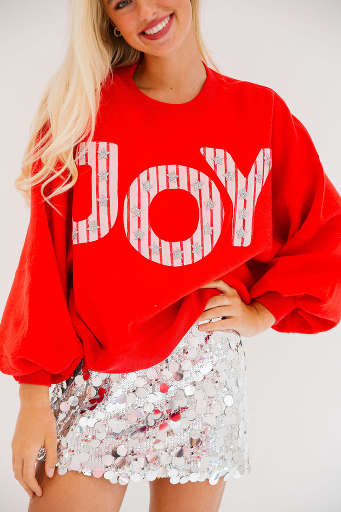 JOY RED PULLOVER PULLOVER Judith March   