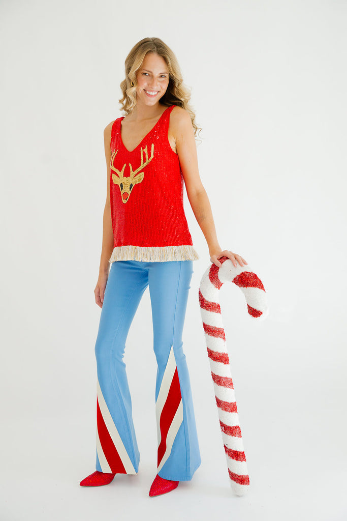 CANDY STRIPES BLUE FLARES Pants Judith March   