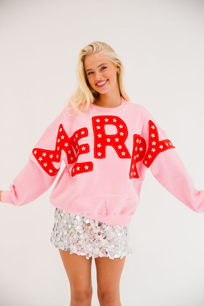 MERRY STAR PINK PULLOVER PULLOVER Judith March   