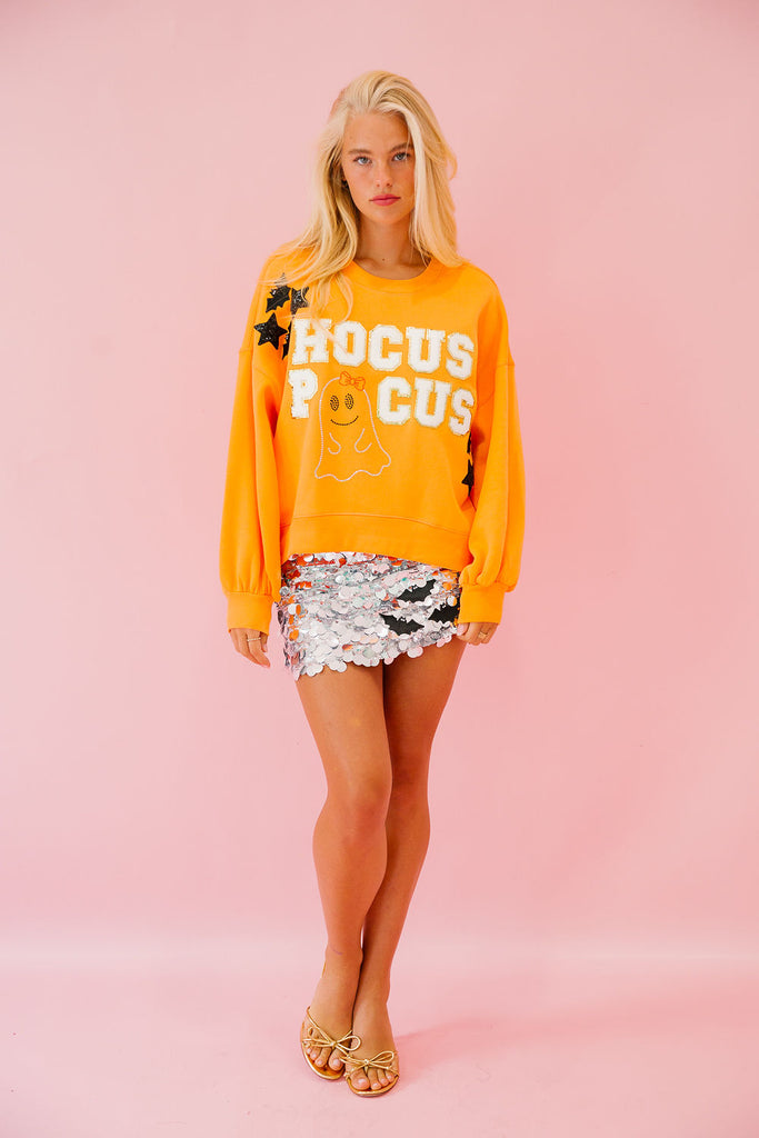 HOCUS POCUS ORANGE PULLOVER PULLOVER Judith March   