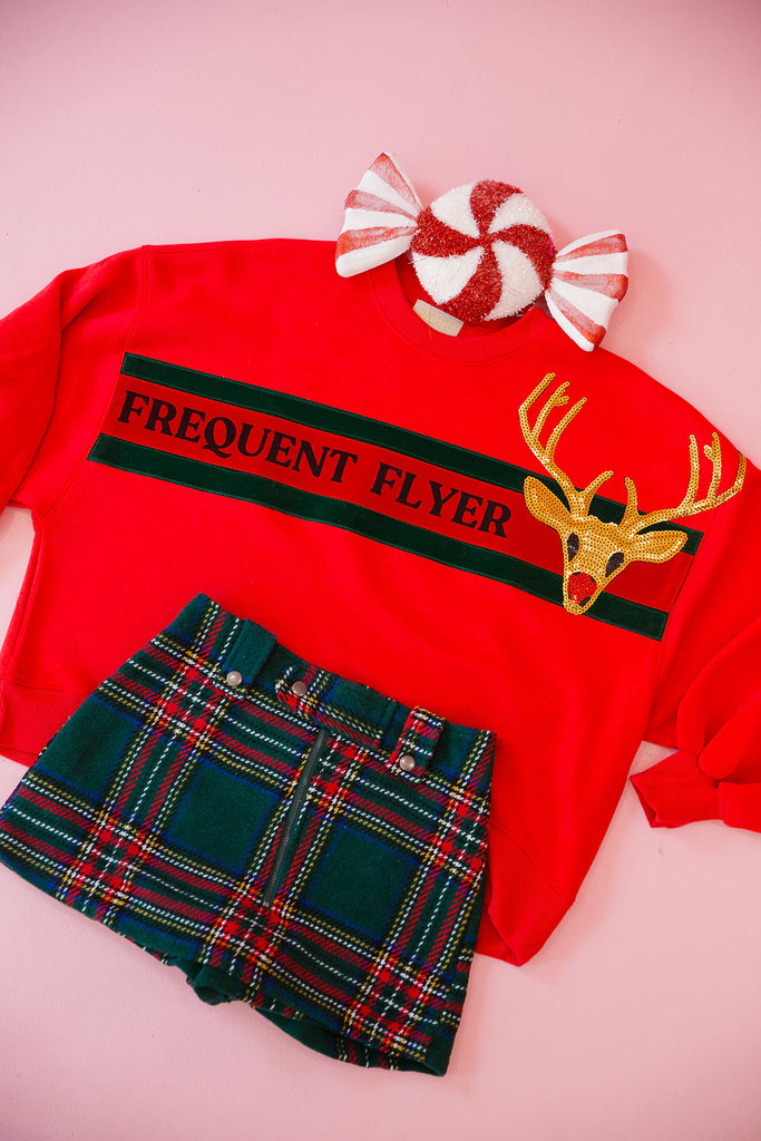 FREQUENT FLYER RED PULLOVER PULLOVER Judith March   