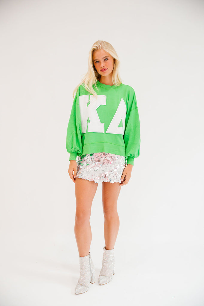 KAPPA DELTA GREEN LETTERS PULLOVER Judith March   