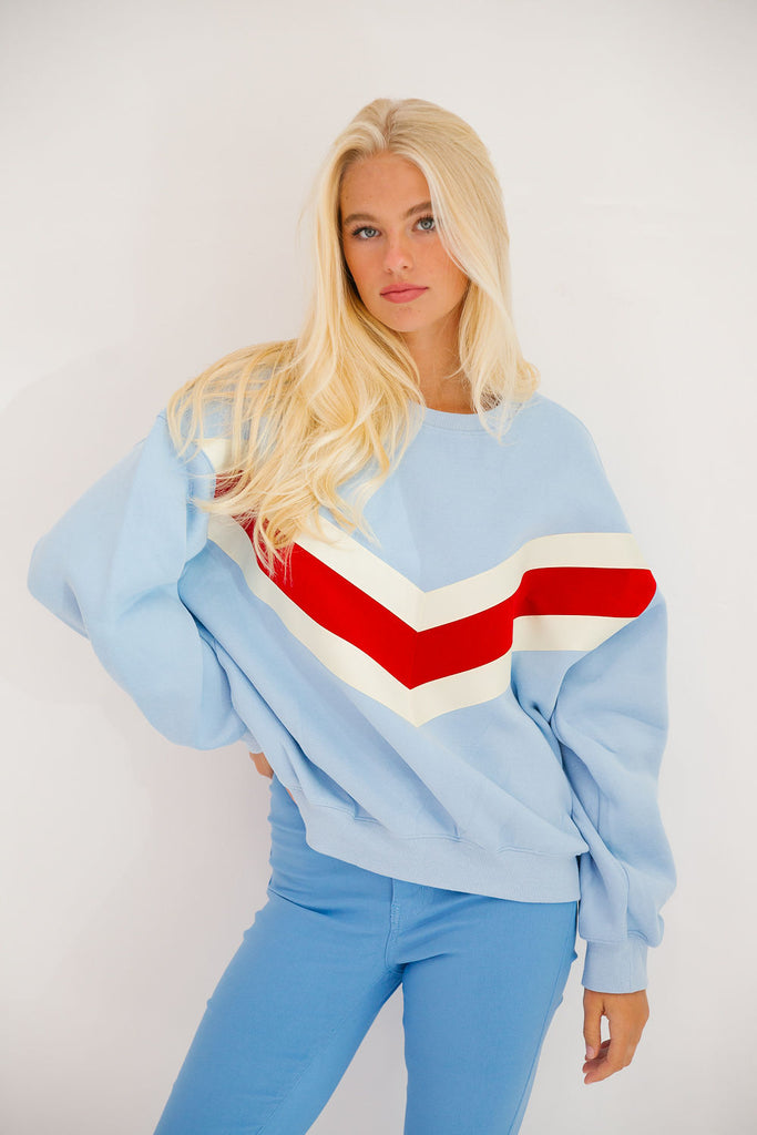 CANDY STRIPES BLUE PULLOVER PULLOVER Judith March   