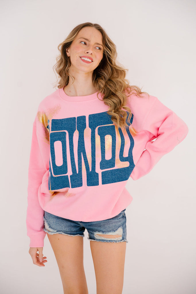 HOWDY PINK PULLOVER PULLOVER Judith March