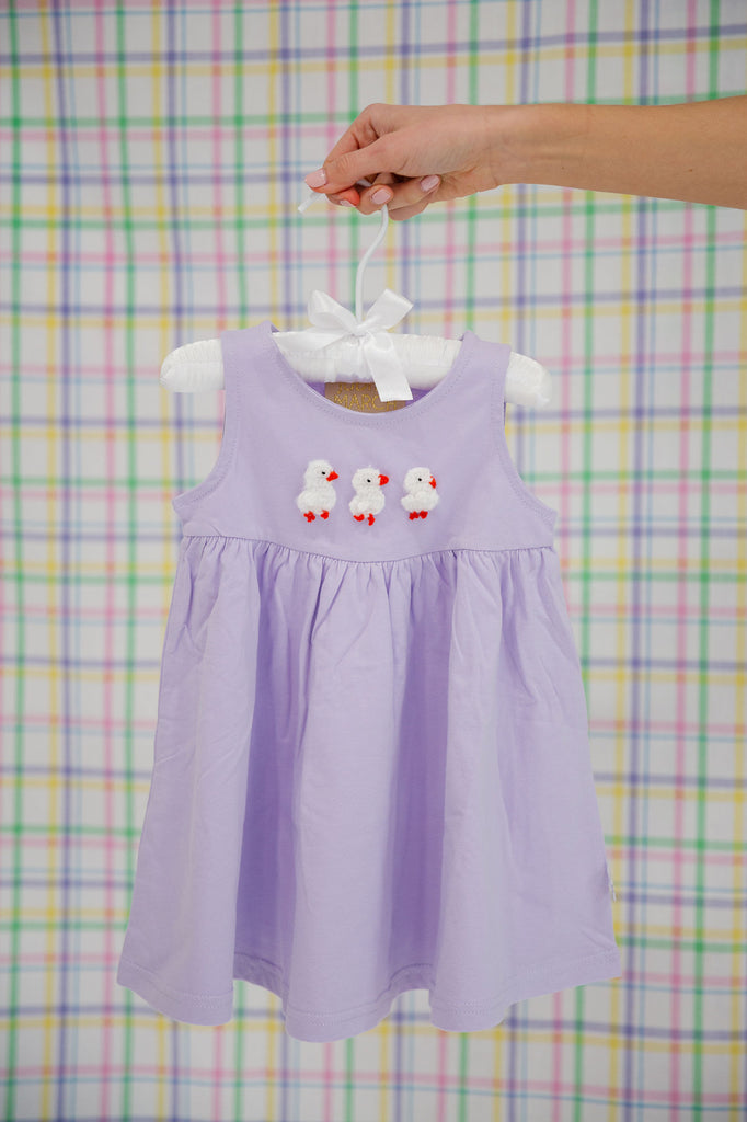 MINI KIDS KNIT CHICKS PURPLE DRESS* DRESS Judith March