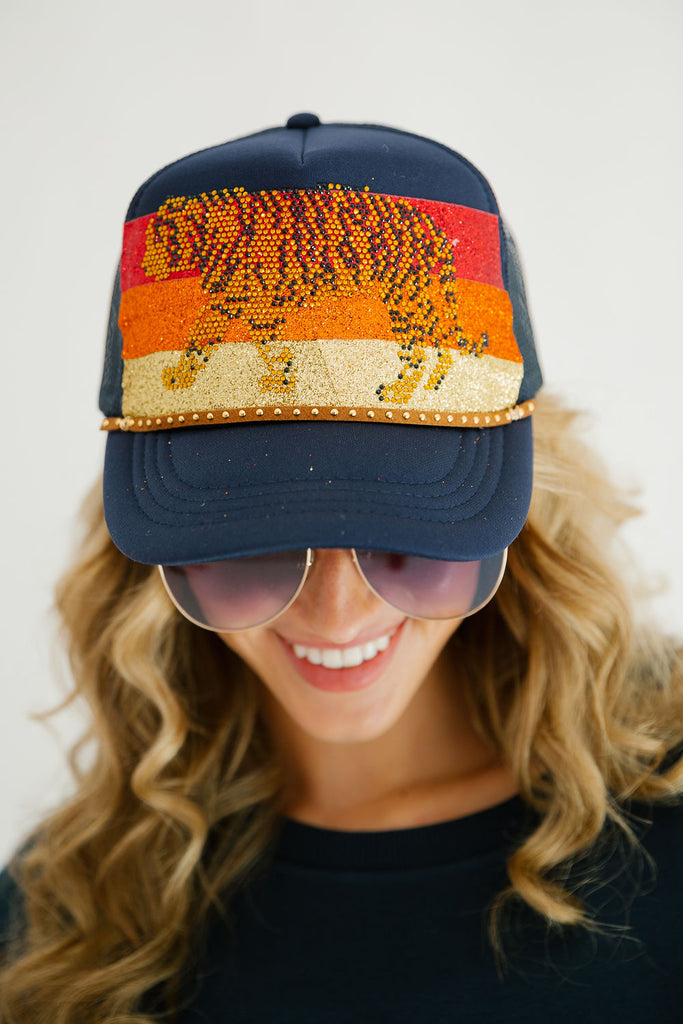 TIGER DREAMS HATS HAT Judith March NAVY TRUCKER  