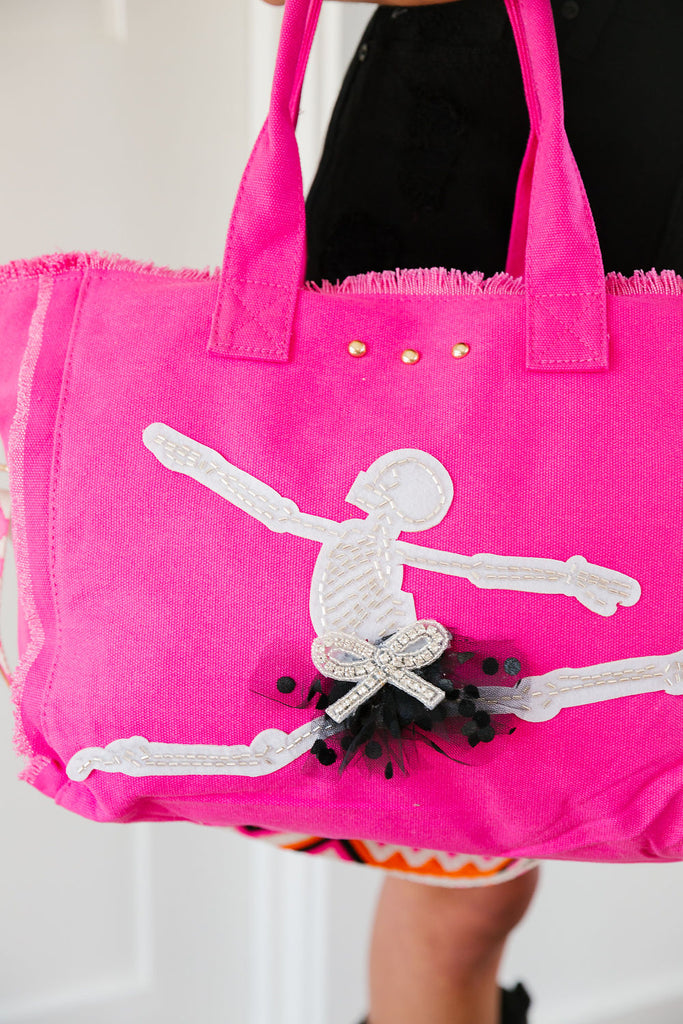 DANCING SKELETON TOTE BAGS BAG Judith March   