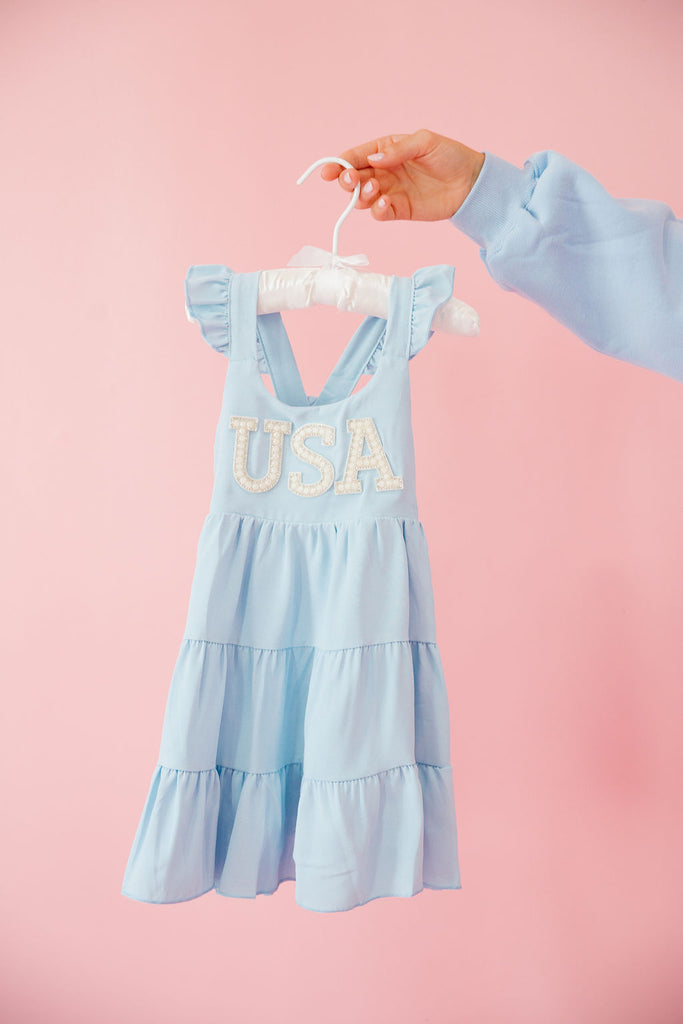 MINI KIDS USA BLUE DRESS DRESS Judith March   