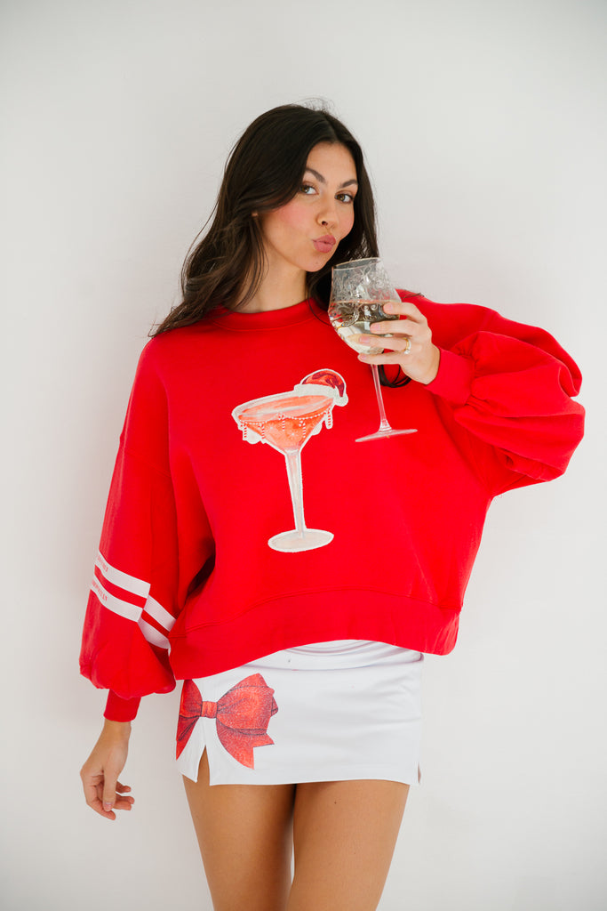 HOLIDAY CHEERS RED PULLOVER PULLOVER Judith March   