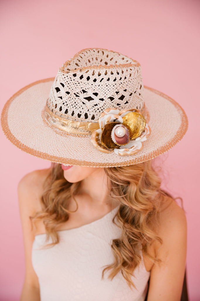 FLOWER PEARL SUN HATS RANCHER HAT Judith March SUN HAT