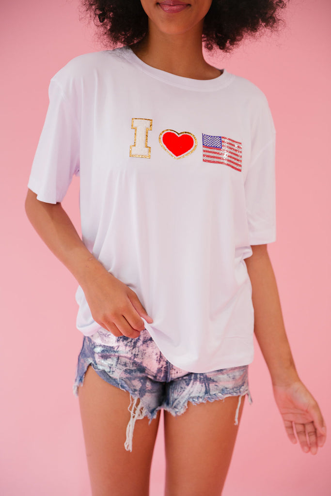 IN LOVE WITH AMERICA TANK TANK Judith March SMALL TEE 