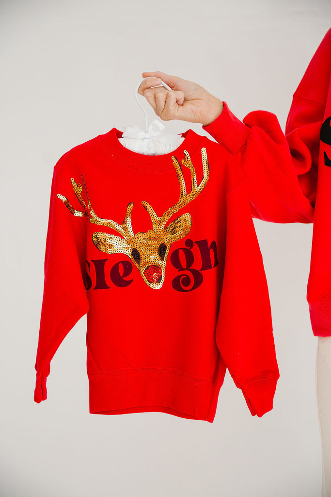 MINI KIDS REINDEER SLEIGH PULLOVER PULLOVER Judith March   