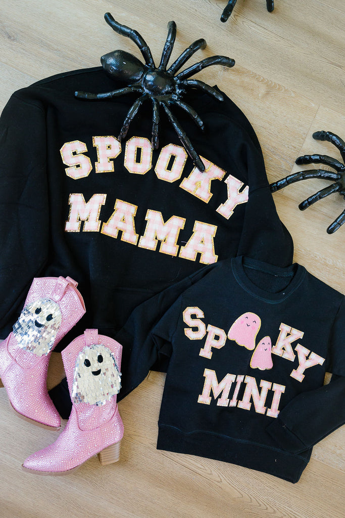 MINI KIDS SPOOKY MINI BLACK PULLOVER PULLOVER Judith March   