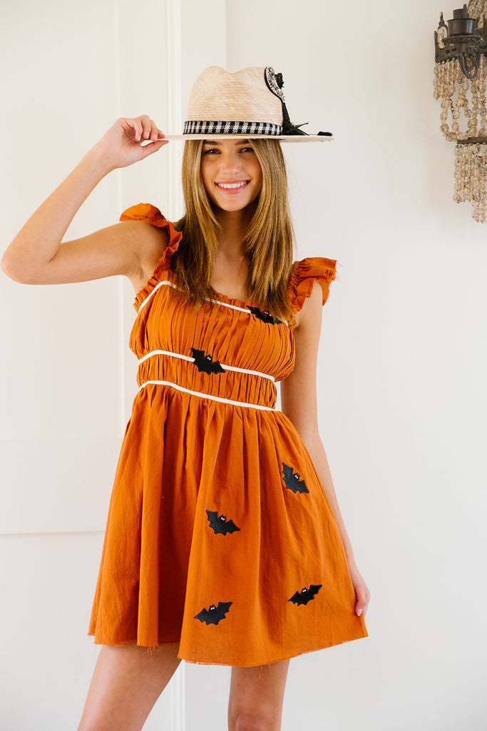 NIGHT FLYERS ORANGE DRESS DRESS Judith March