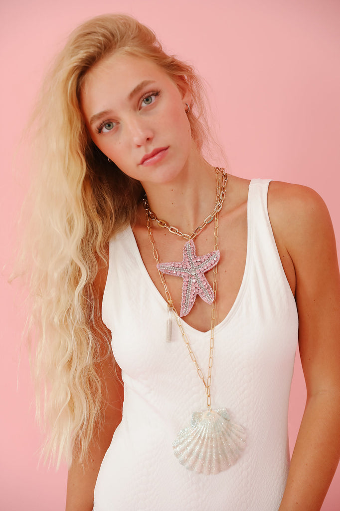 THE ARIEL SEASHELL NECKLACE NECKLACE Judith March   