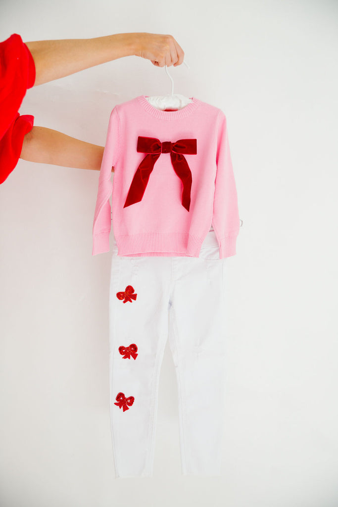 MINI KIDS BOW WHITE PANTS Pants Judith March   