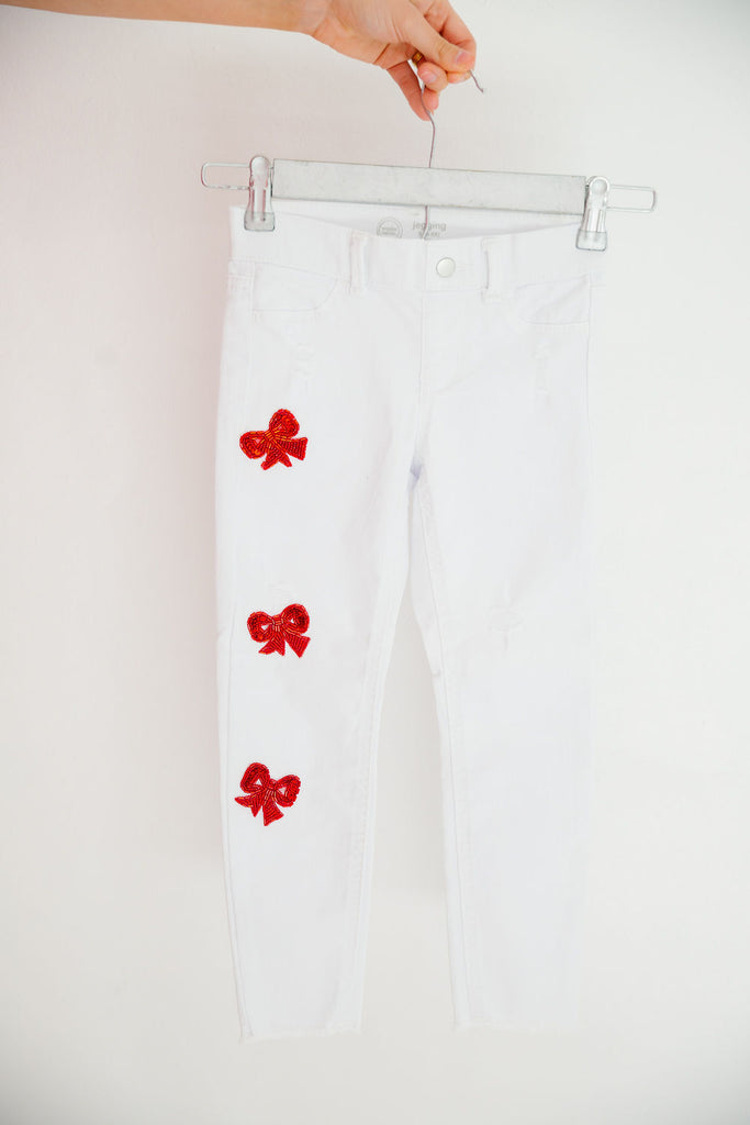 MINI KIDS BOW WHITE PANTS Pants Judith March   