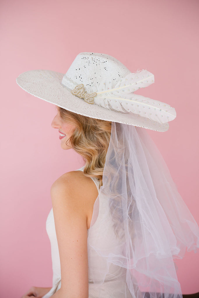 GOING TO THE CHAPEL SUN HAT RANCHER HAT Judith March