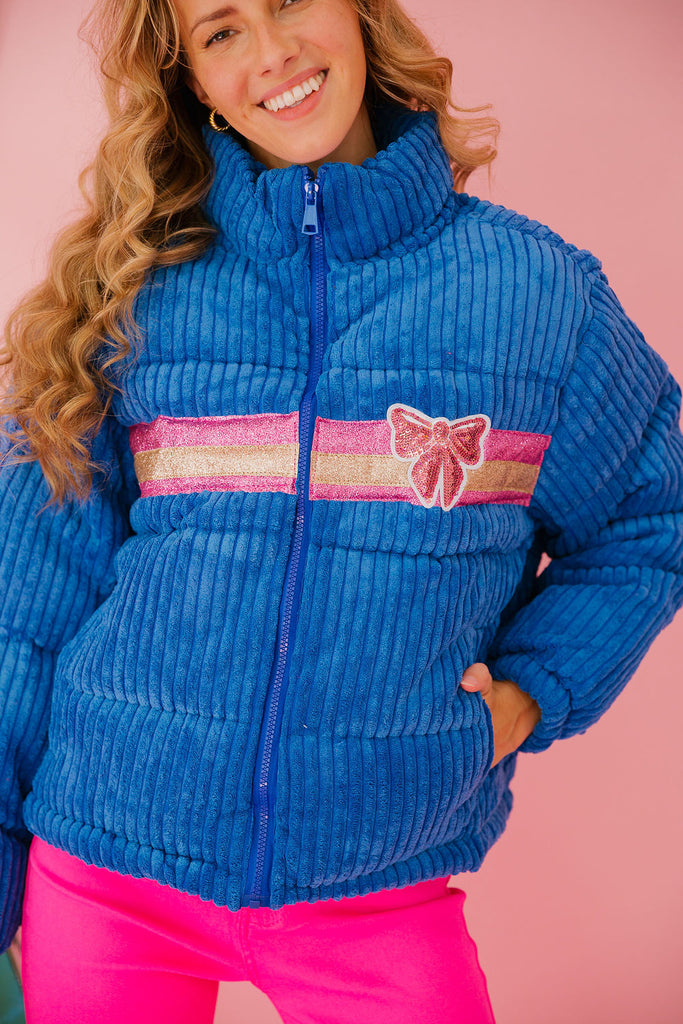 SNOW DAYS BLUE CORDUROY JACKET JACKET Judith March   