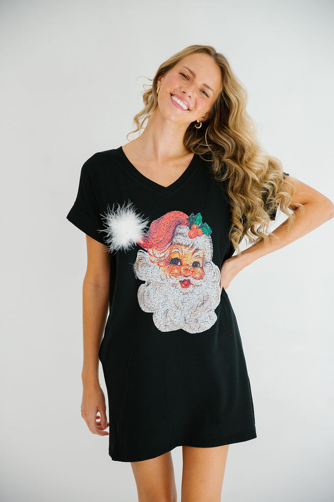 JOLLY SANTA T-SHIRT DRESS DRESS Judith March   