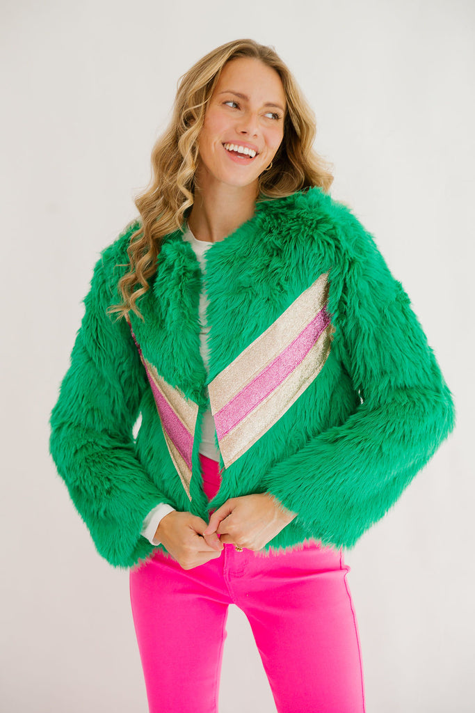 SNOW MUCH FUN GREEN JACKET JACKET Judith March   