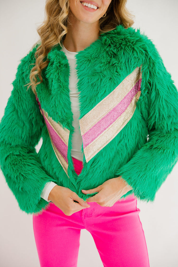 SNOW MUCH FUN GREEN JACKET JACKET Judith March   