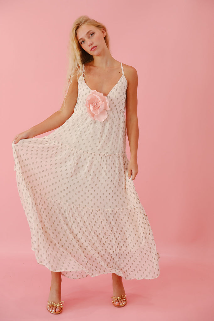 THE TEA PARTY PINK MAXI DRESS Judith March   