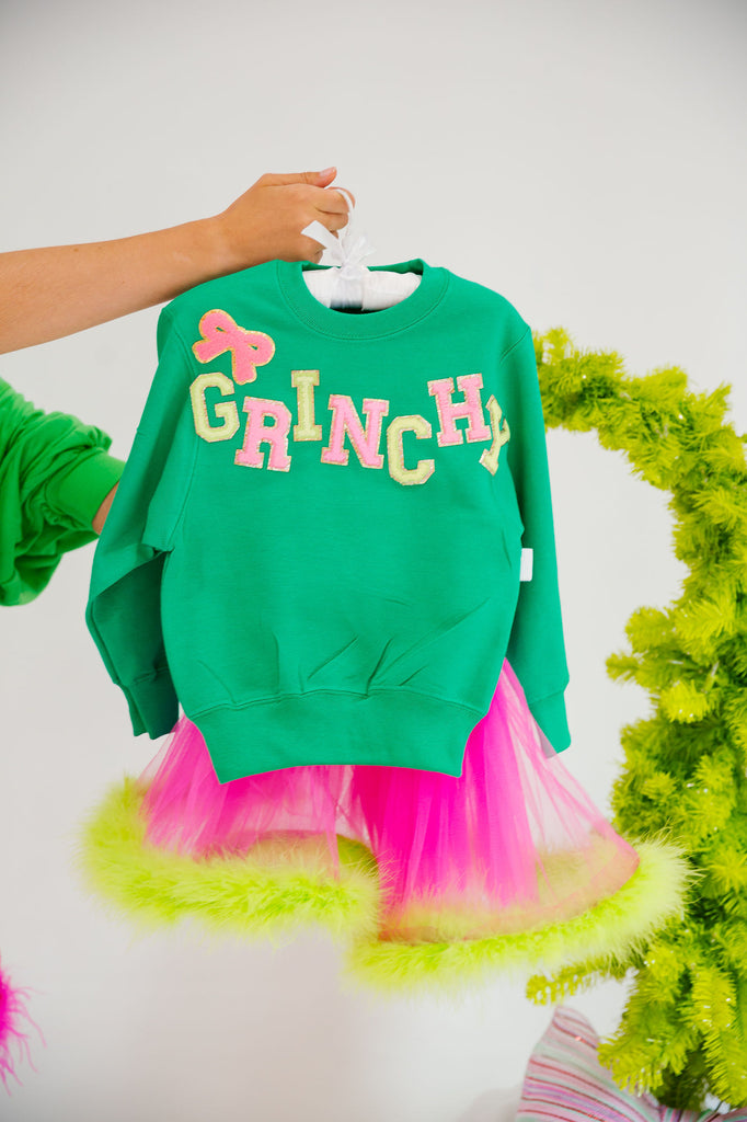 MINI KIDS GRINCHY GREEN PULLOVER PULLOVER Judith March   