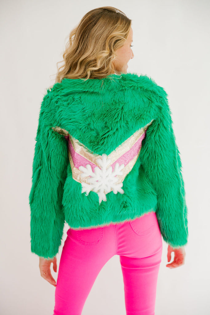 SNOW MUCH FUN GREEN JACKET JACKET Judith March   