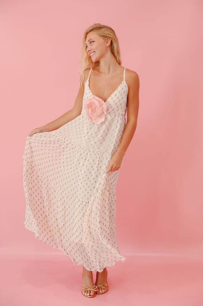 THE TEA PARTY PINK MAXI DRESS Judith March   