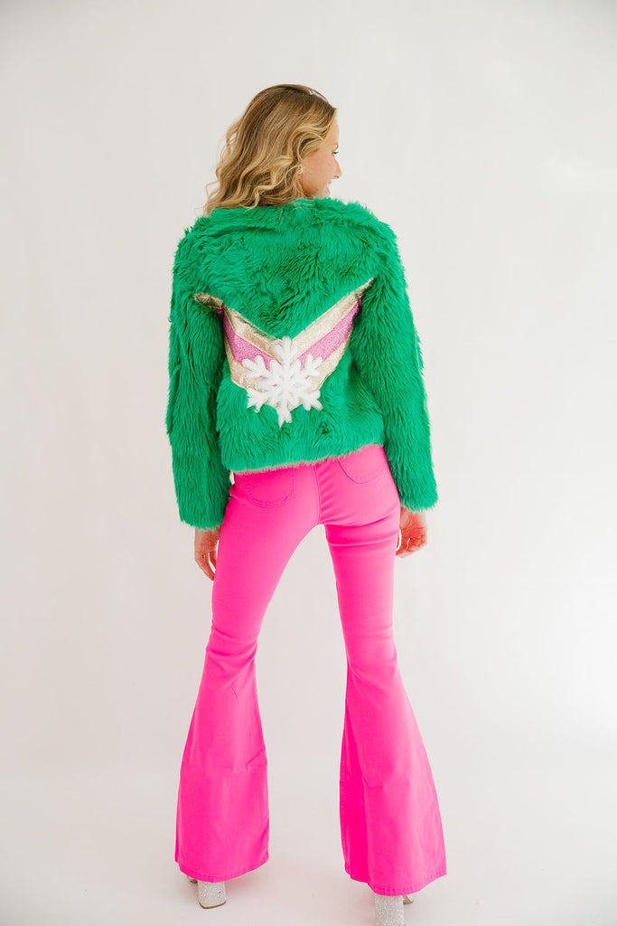 SNOW MUCH FUN GREEN JACKET JACKET Judith March   