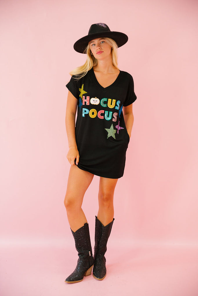 HOCUS POCUS BLACK T-SHIRT DRESS DRESS Judith March   