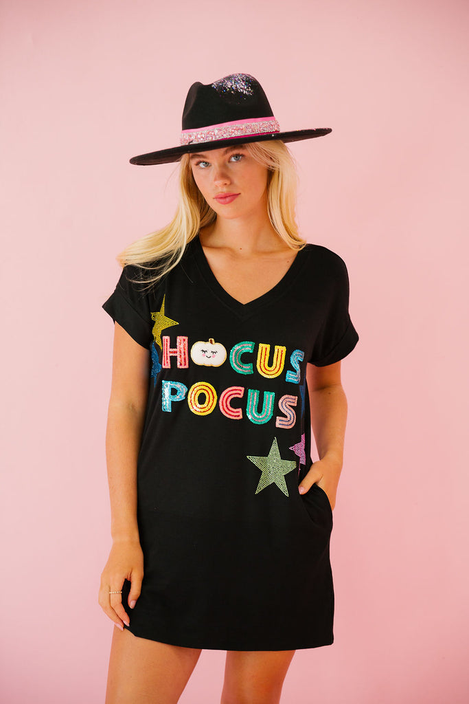 HOCUS POCUS BLACK T-SHIRT DRESS DRESS Judith March   