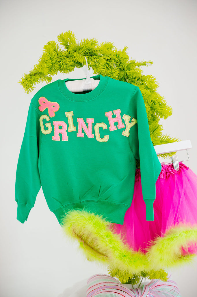 MINI KIDS GRINCHY GREEN PULLOVER PULLOVER Judith March   