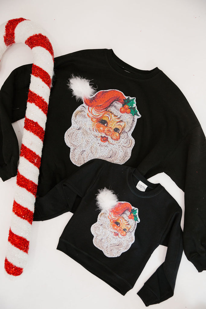 JOLLY SANTA BLACK PULLOVER PULLOVER Judith March   