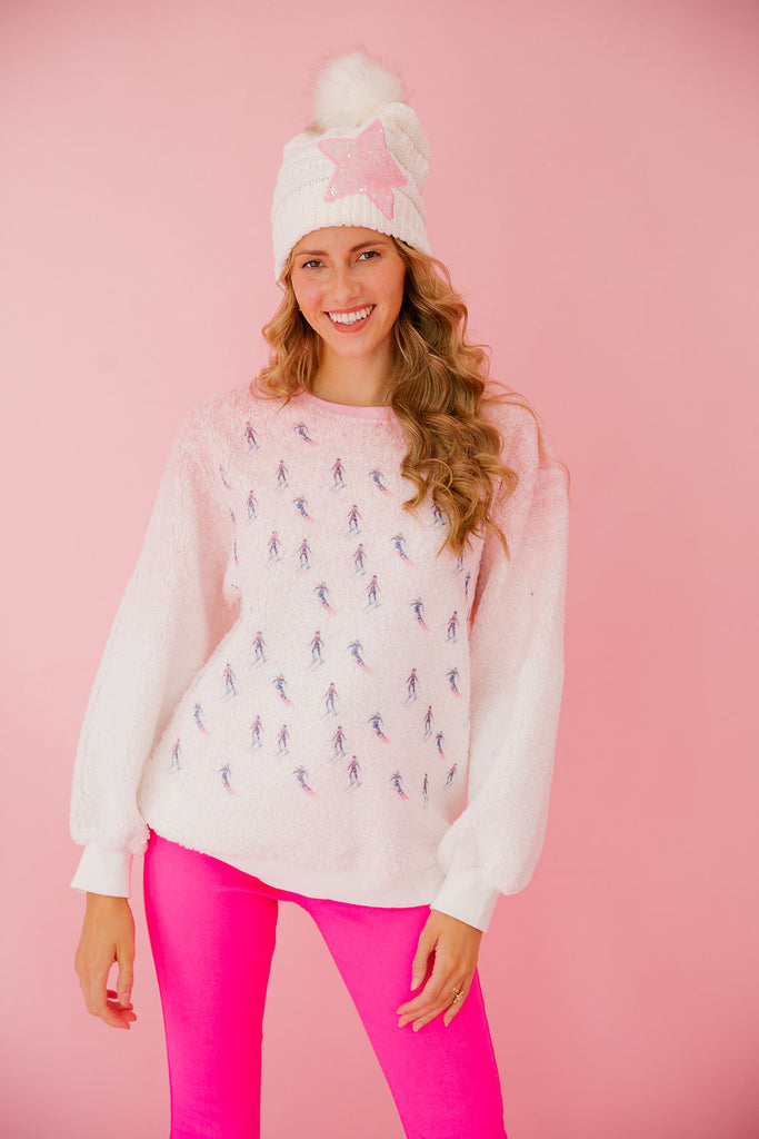 SKI SEASON FUZZY PULLOVER PULLOVER Judith March   