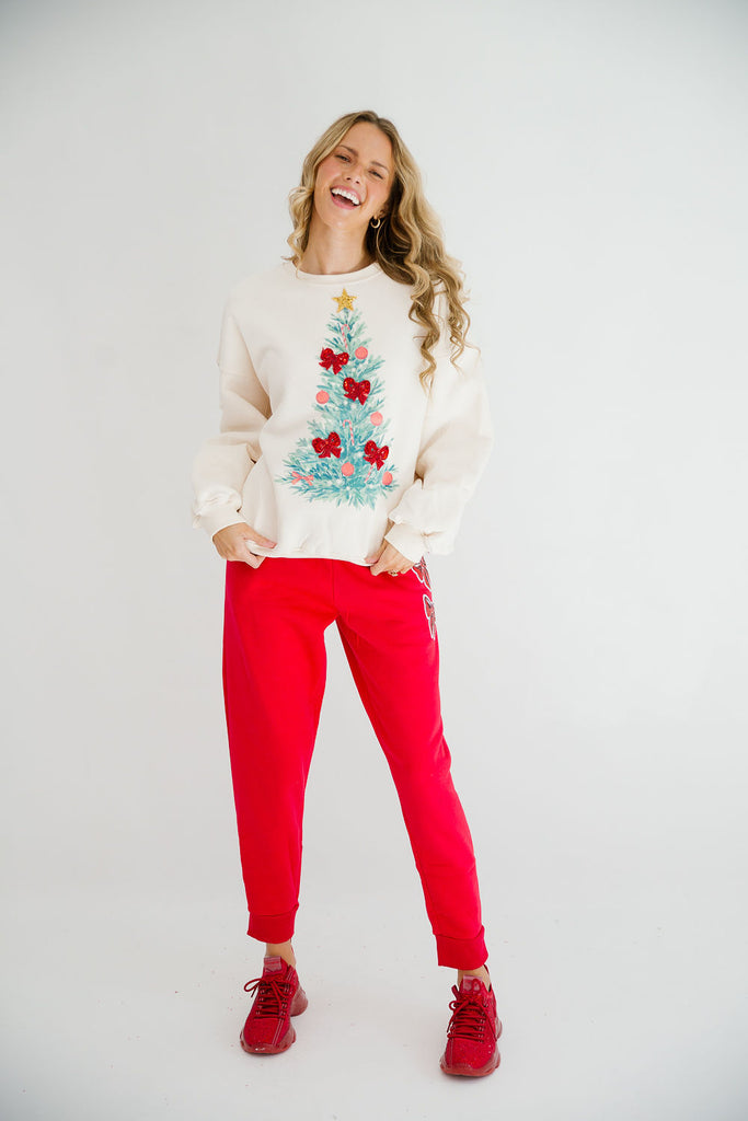 ROCKIN' AROUND CREAM PULLOVER PULLOVER Judith March   