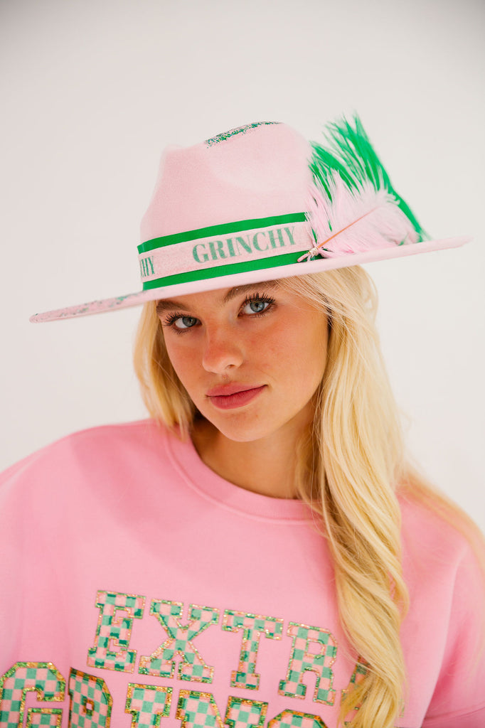 EXTRA GRINCHY PINK RANCHER HAT RANCHER HAT Judith March   