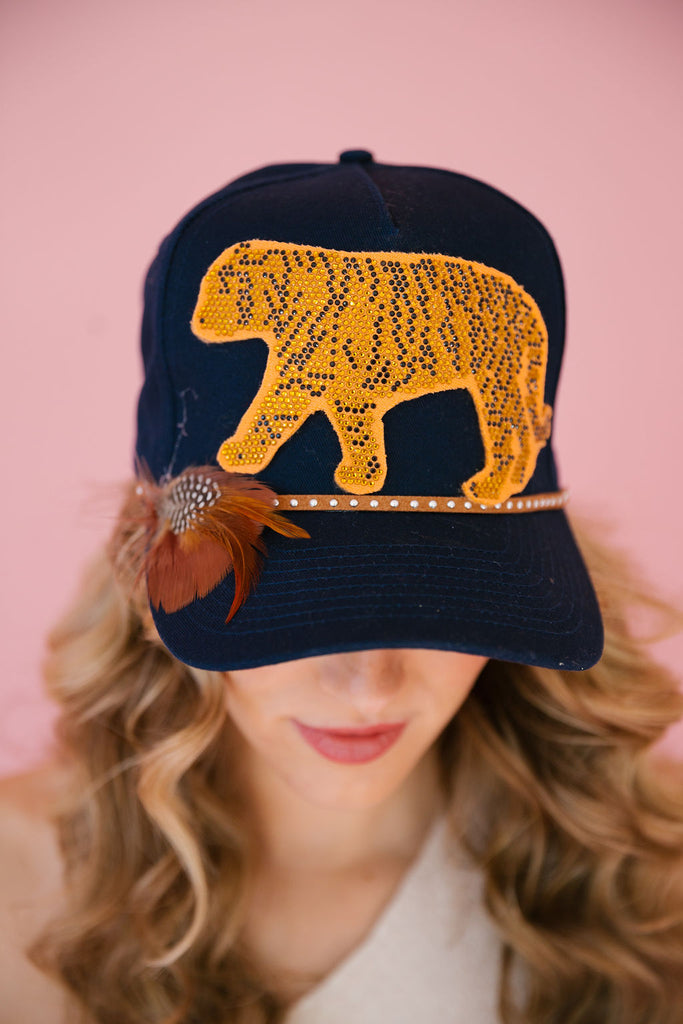 LIVE WILD TIGER TRUCKER HAT TRUCKER HAT Judith March