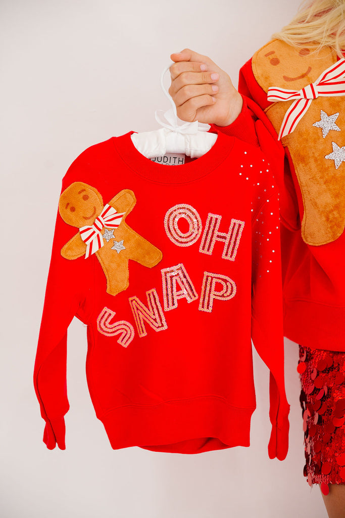 MINI KIDS OH SNAP SEQUIN PULLOVER PULLOVER Judith March   