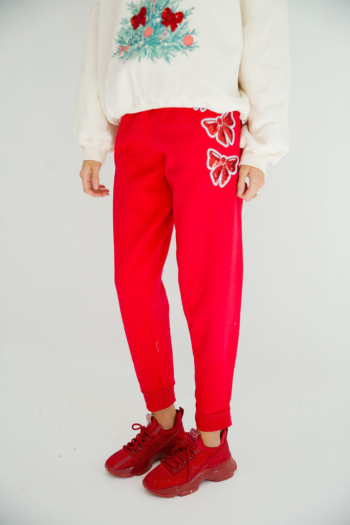 BOW SEASON RED JOGGERS joggers Judith March   