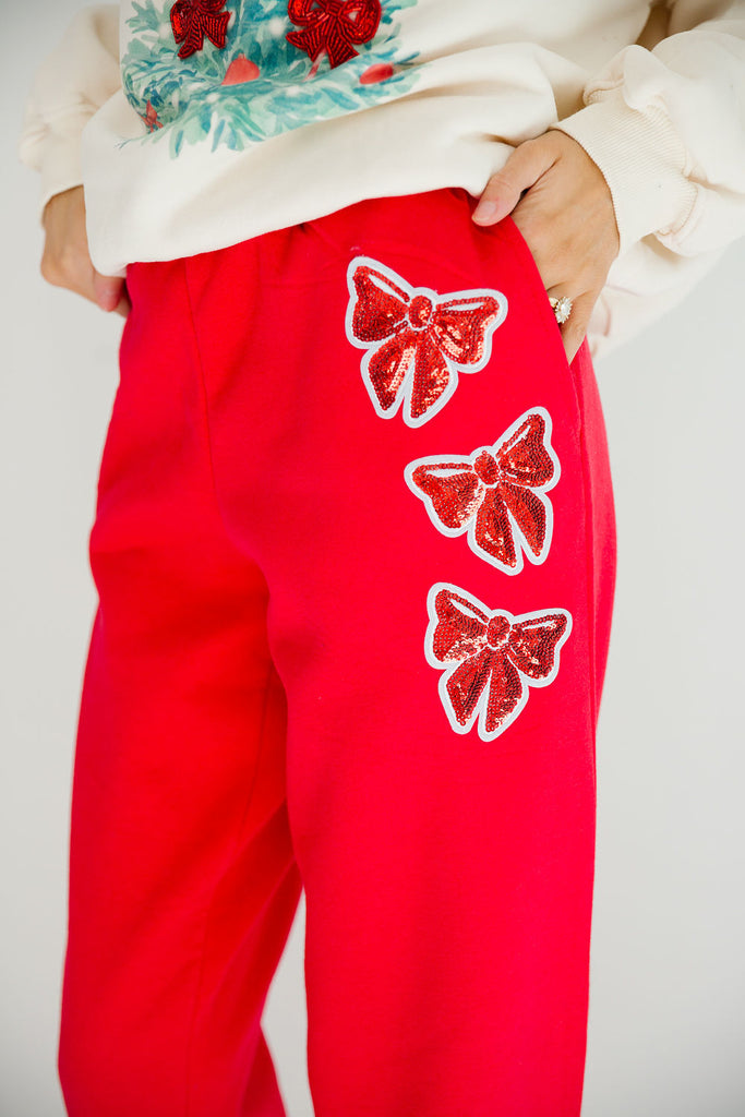 BOW SEASON RED JOGGERS joggers Judith March   