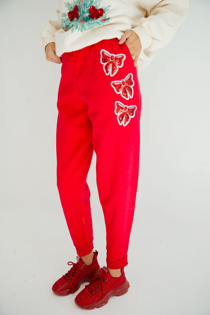 BOW SEASON RED JOGGERS joggers Judith March   