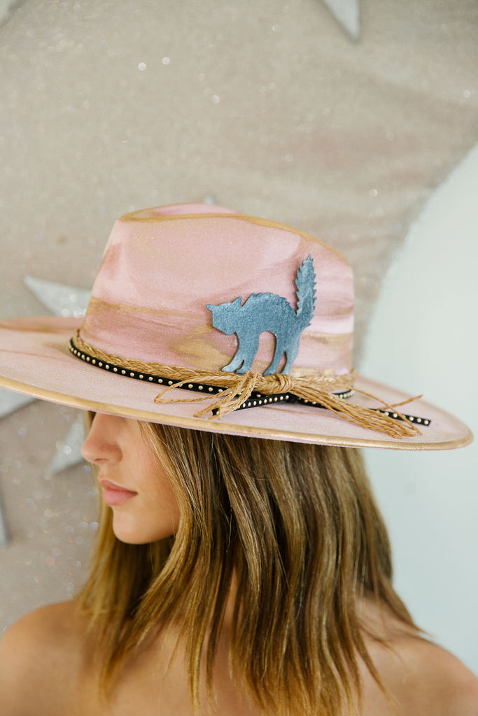 BLACK CAT CROSSING RANCHER HAT HAT Judith March   