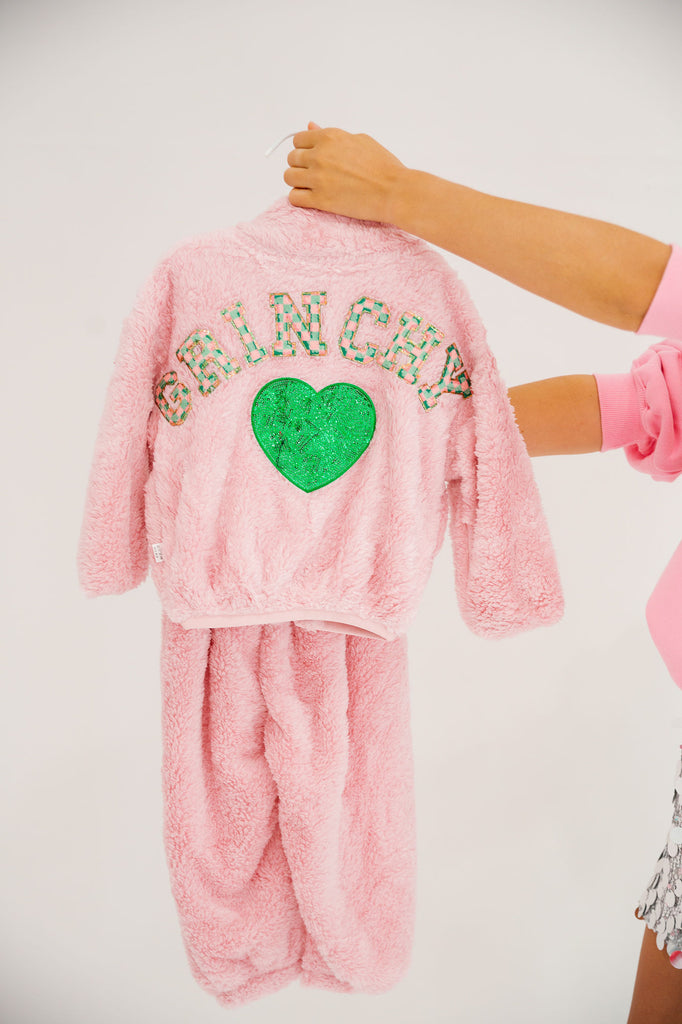 MINI KIDS GRINCHY PINK FUZZY SET SET Judith March   