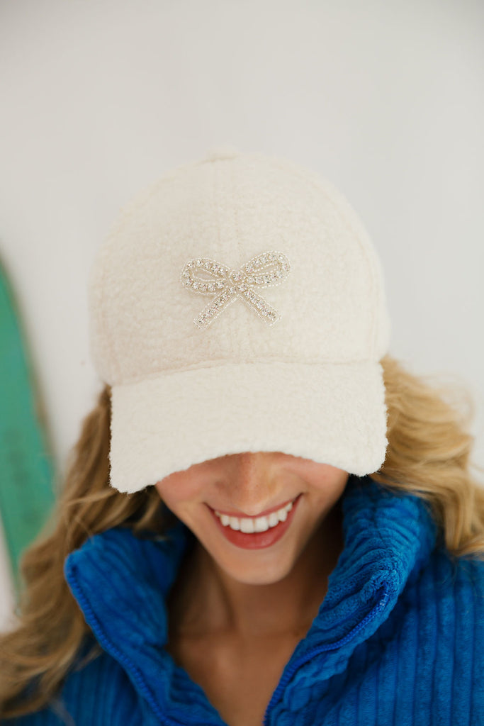 BOW SEASON HATS HAT Judith March CREAM SHERPA HAT  